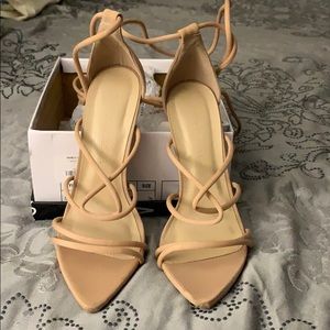 Nude gladiator heels wild diva brand
